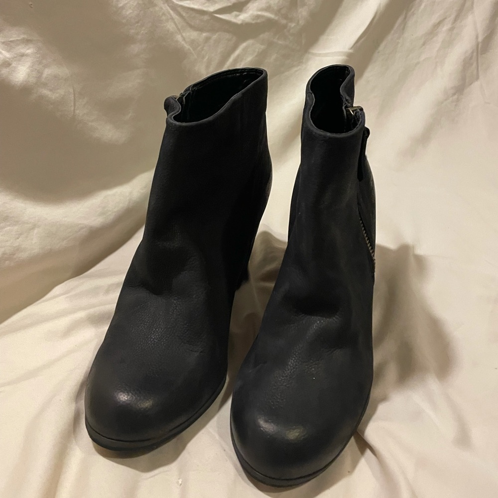 New Leather zip ankle boots by BP.